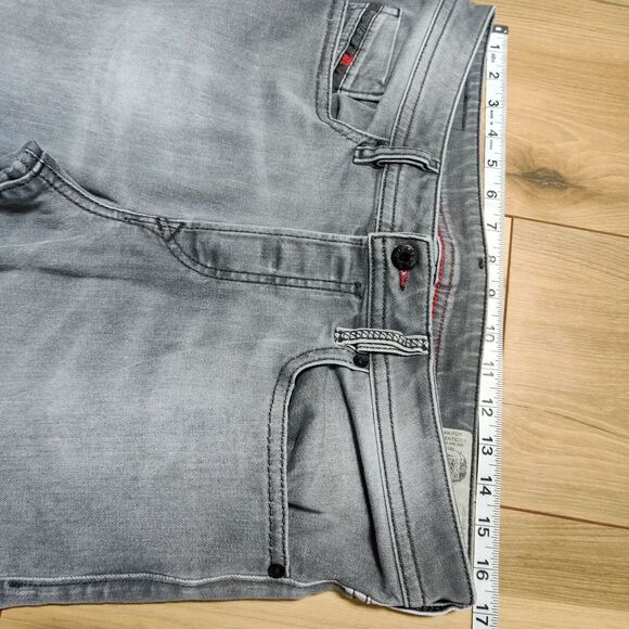 Diesel Jeans Gray Mens TAG 32 x 32 (34X30) Buster Grey Stretch Reg Slim Tapered - Picture 9 of 16